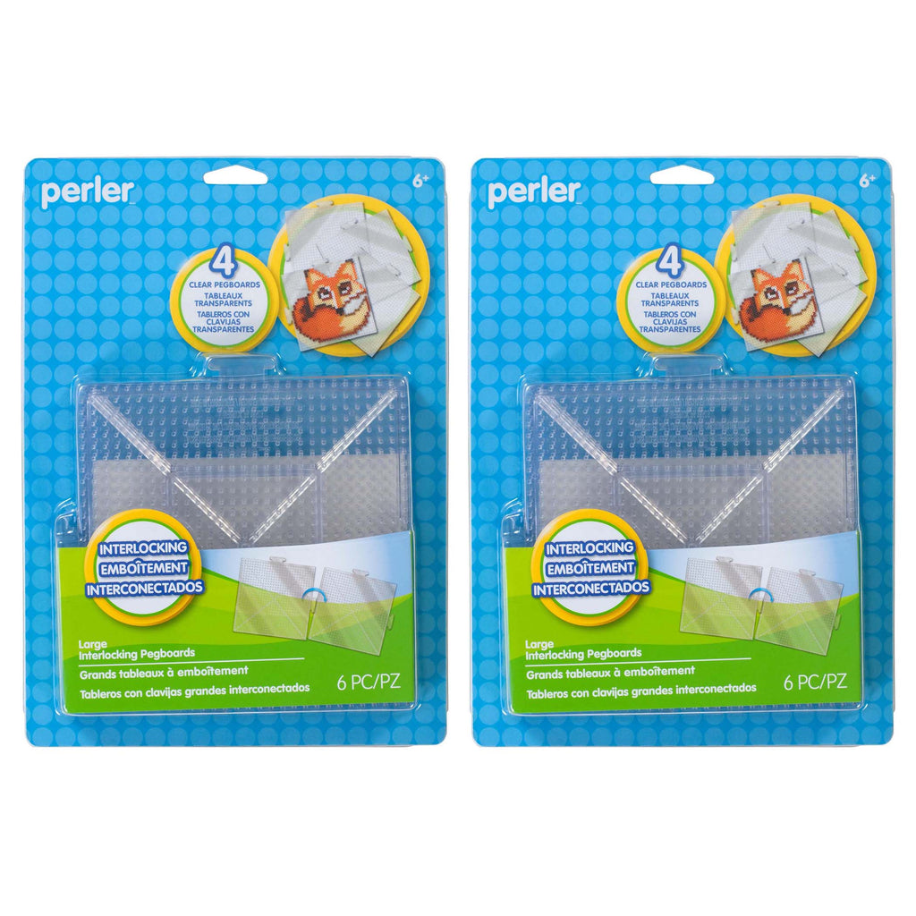 (2 Pk) Large Clear Pegboards Pack Of 4