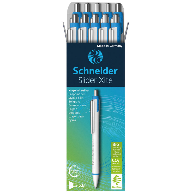 Schneider Slidr Xite Pen Blck 10-bx Environmental Retractable Ballpoint