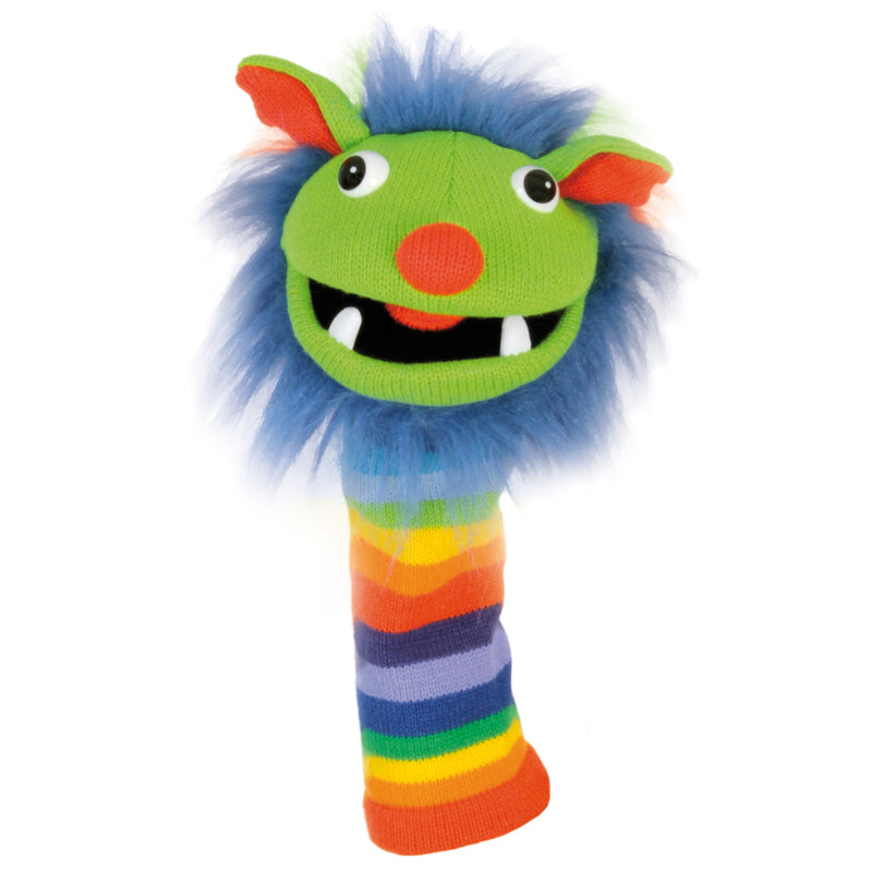 Rainbow Knitted Puppet