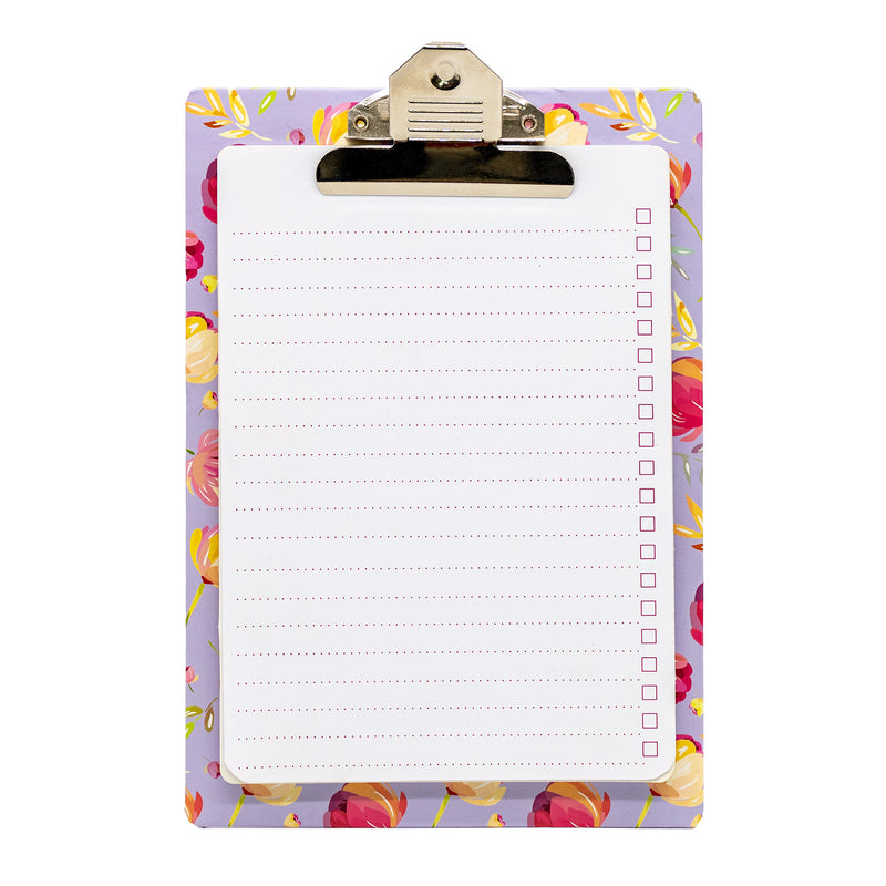 Blossom Clipboard With Pad 3ct