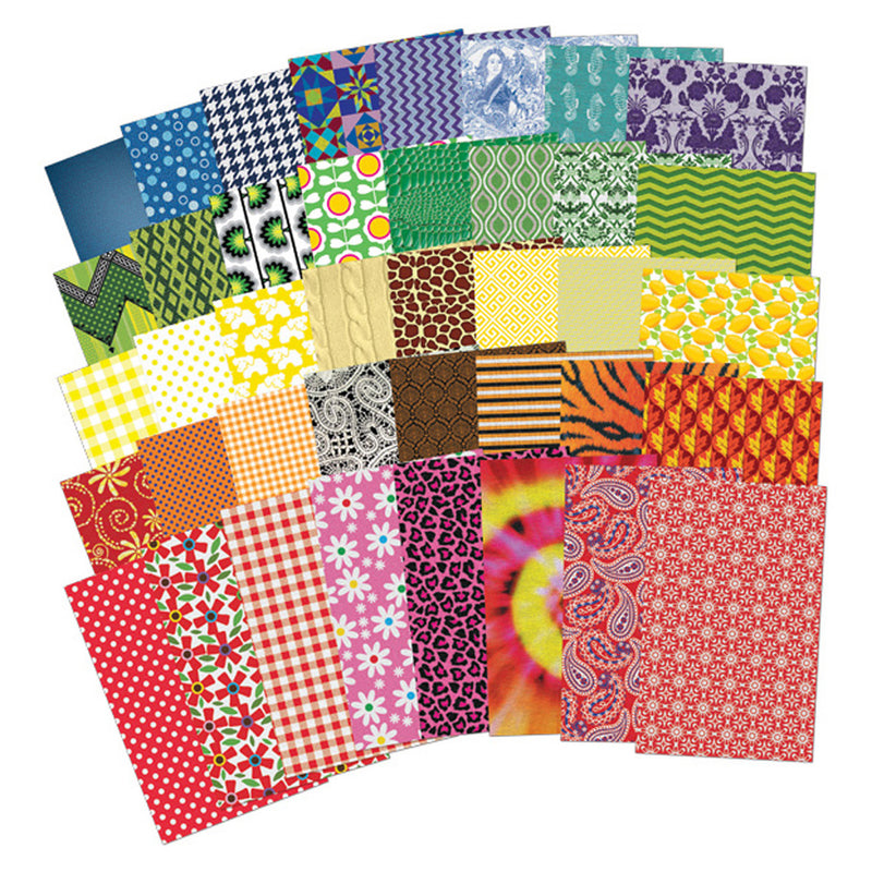 (2 Pk) All Kinds Of Fabric Design Papers