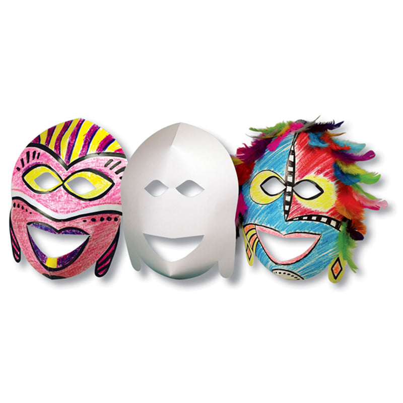 (2 Pk) Roylco African Masks 20 Per Pk