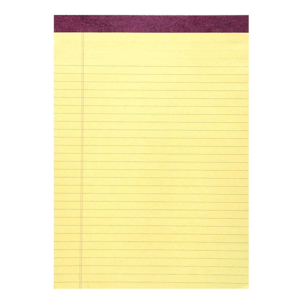 (12 Ea) Legal Pad Standard Canary