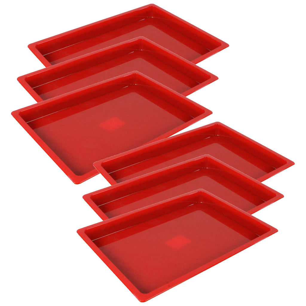 (6 Ea) Med Creativitray Red