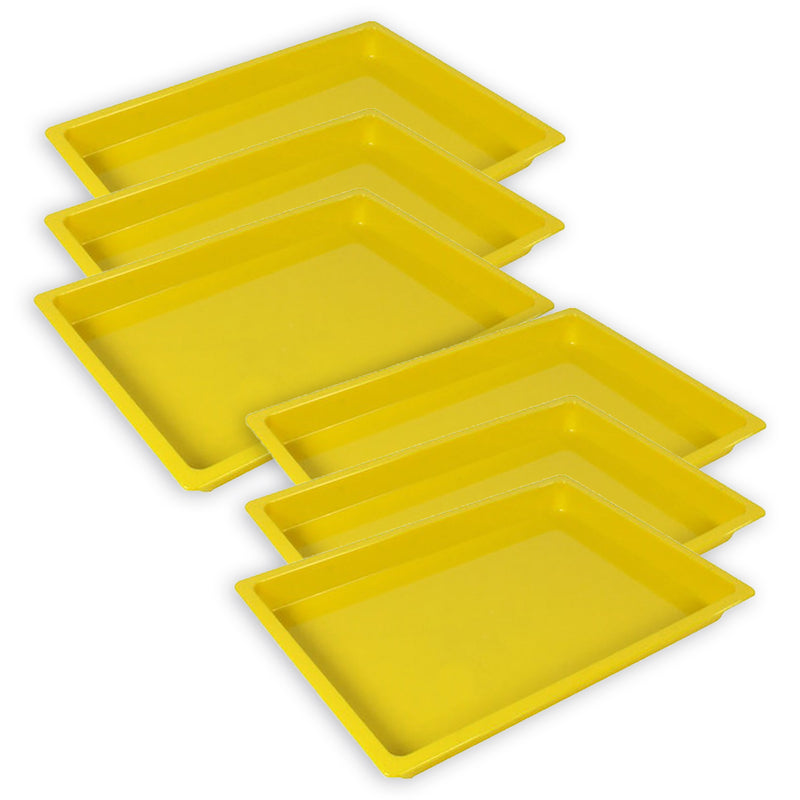 (6 Ea) Med Creativitray Yellow