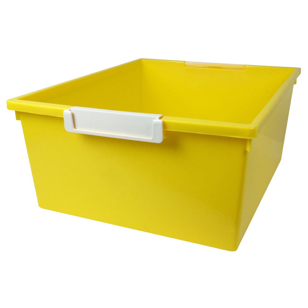 (3 Ea) 12qt Yellow Tray W Label Hold