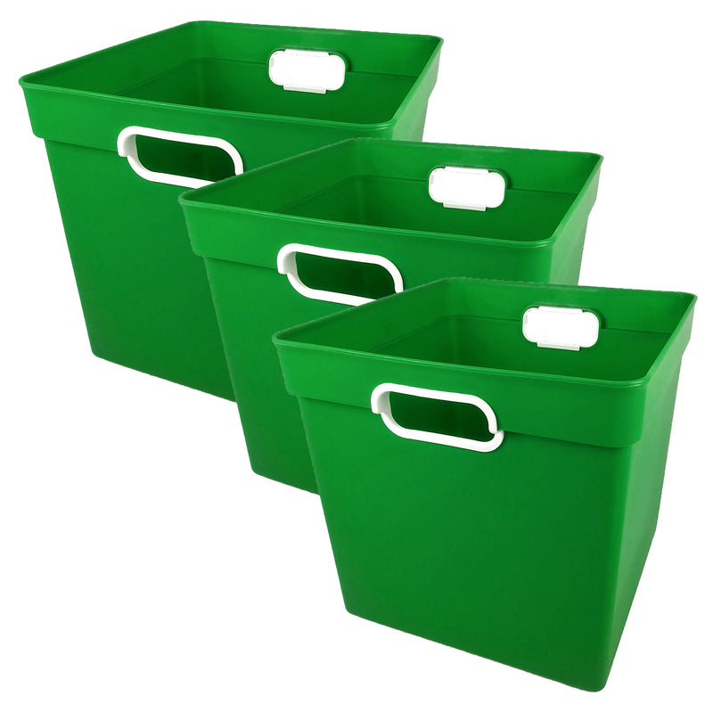 (3 Ea) Cube Bin Green