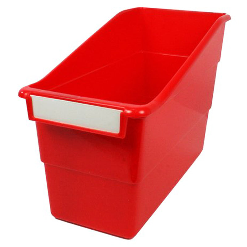 (6 Ea) Red Shelf File With Label Holder