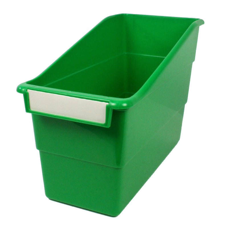 (6 Ea) Green Shelf File With Label Holder