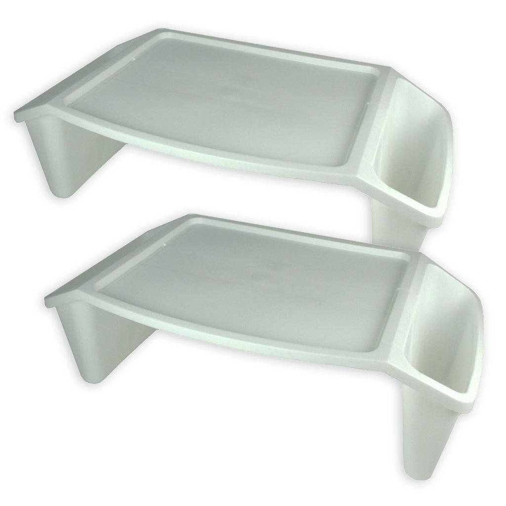 (2 Ea) Lap Tray White