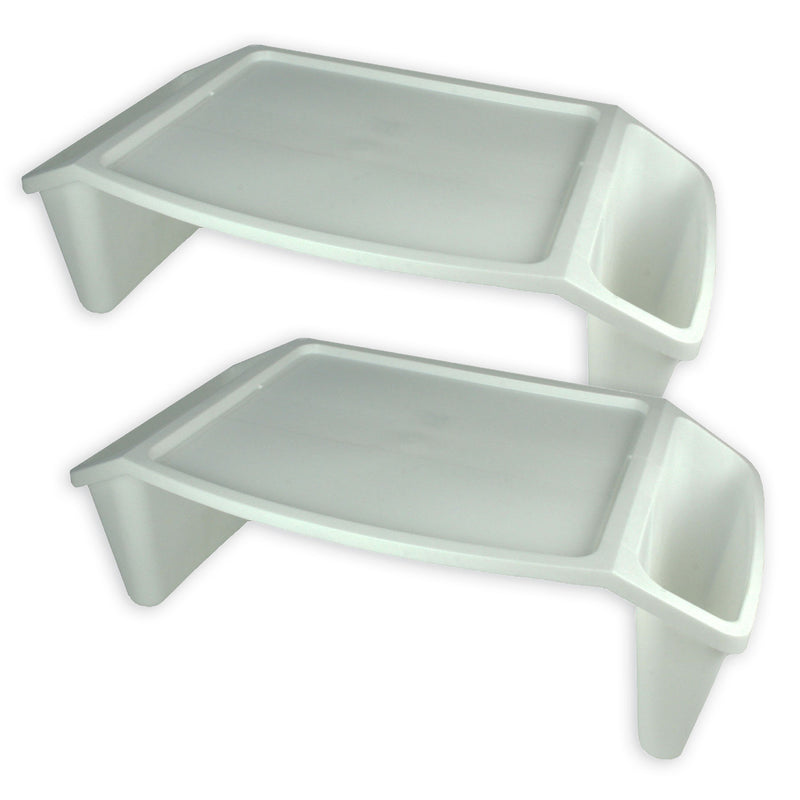 (2 Ea) Lap Tray White