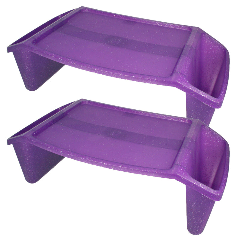 (2 Ea) Lap Tray Purple Sparkle