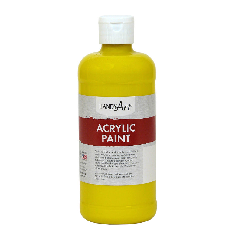 (3 Ea) Acrylic Paint 16 Oz Chrome Yellow