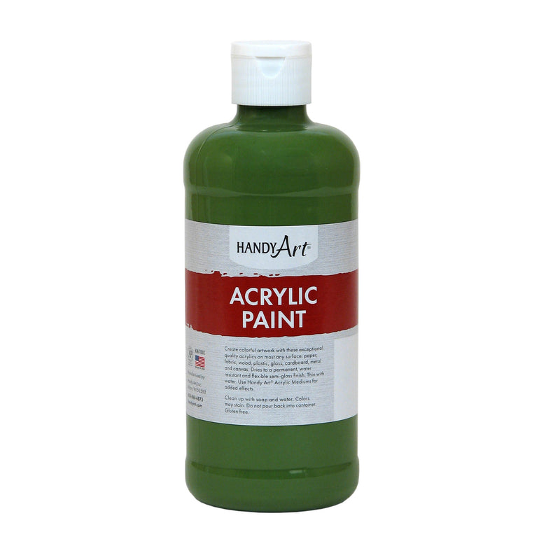 (3 Ea) Acrylic Paint 16 Oz Green Oxide