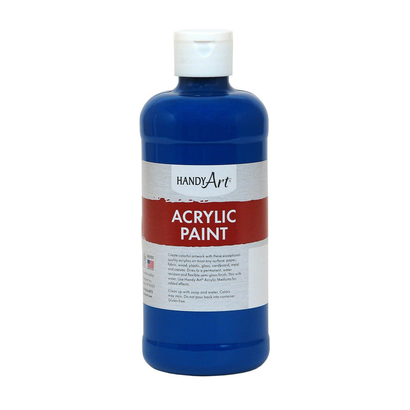 (3 Ea) Acrylic Paint 16 Oz Ultra Blue