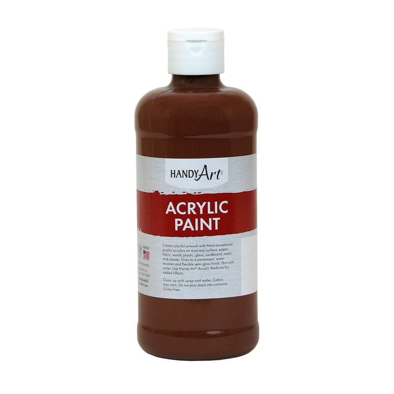 Acrylic Paint 16 Oz Burnt Sienna