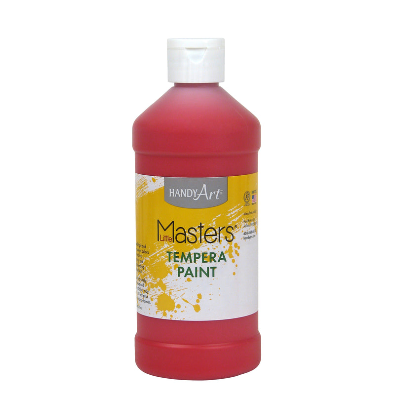 (12 Ea) Little Masters Red 16oz Tempera Paint