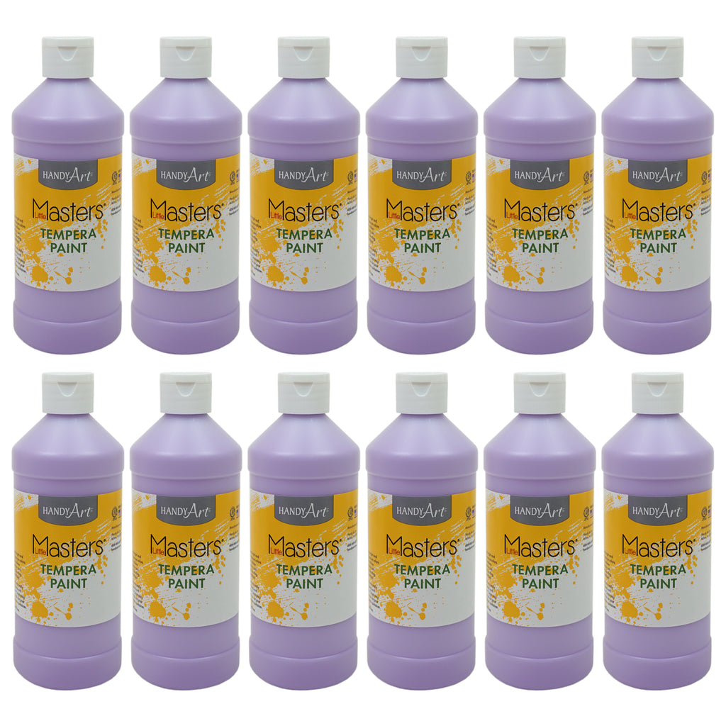 (12 Ea) 16oz Lt Purple Tempra Paint