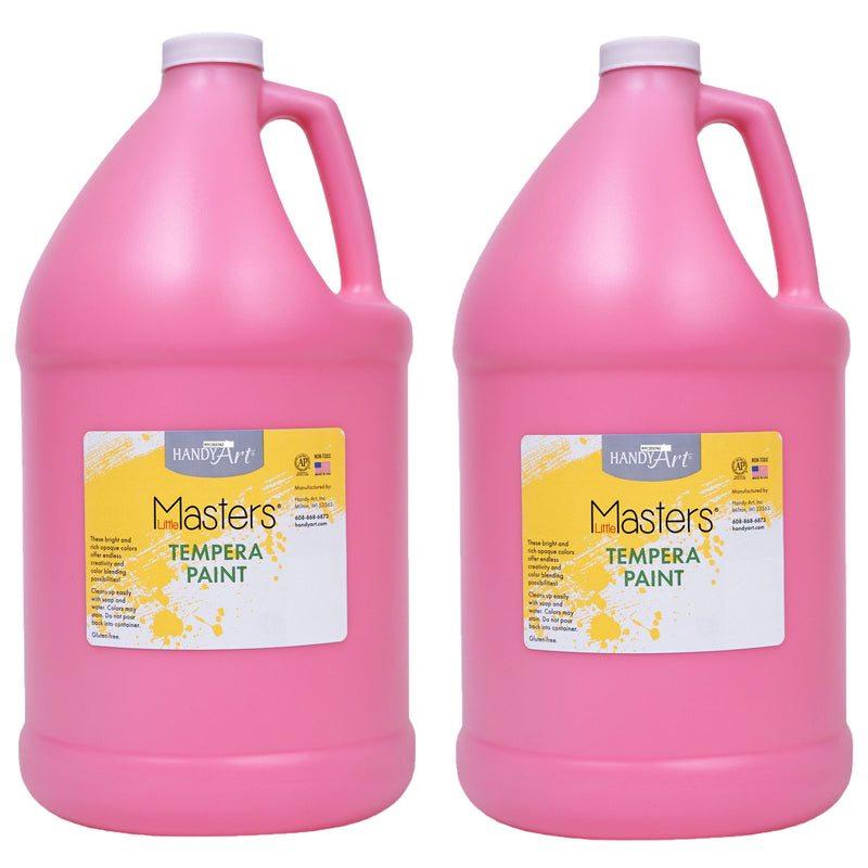 (2 Ea) Tempera Paint Gallon Pink Little Masters