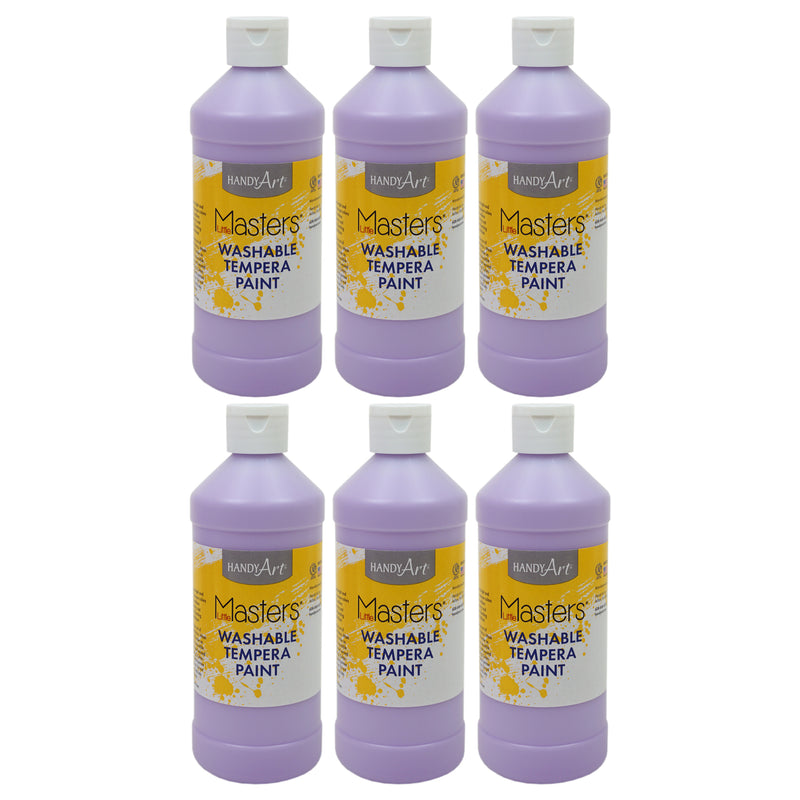 (6 Ea) Lt Purpl Wash Tempera Paint