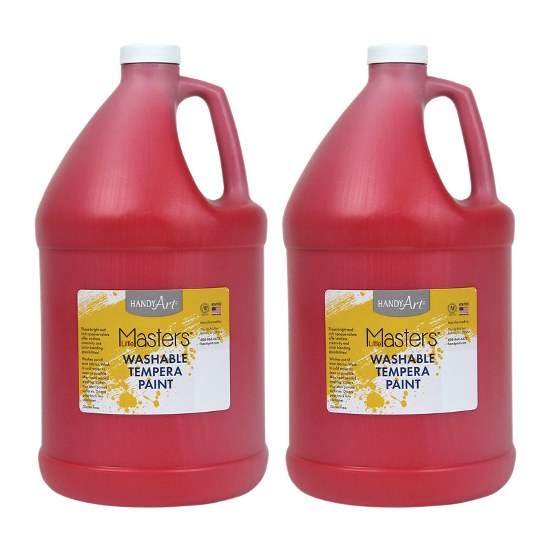 (2 Ea) Little Masters Red 128oz Washable Paint