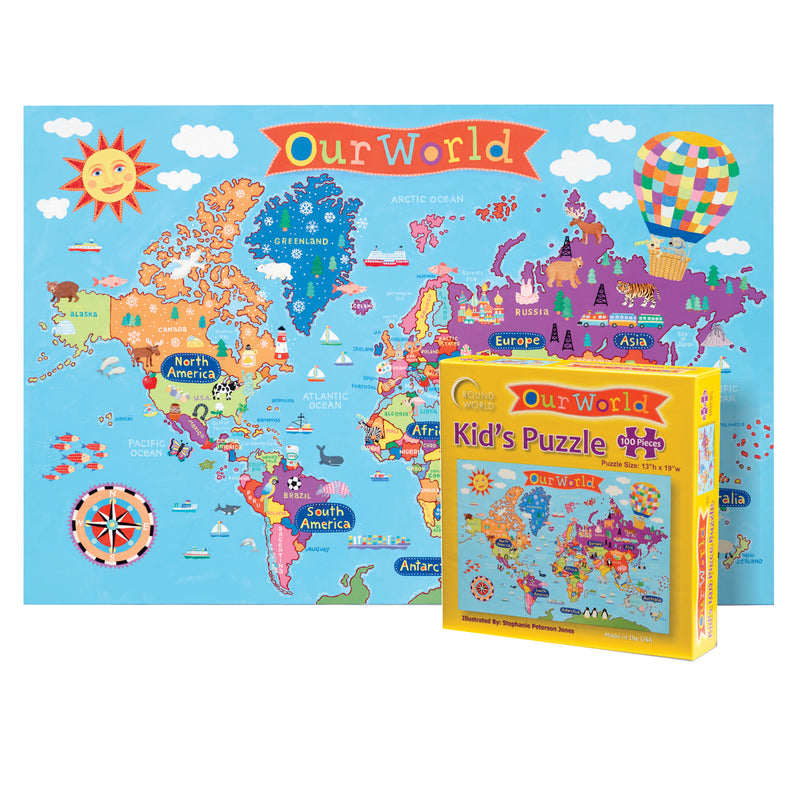 World Jigsaw  Puzzle For Kids