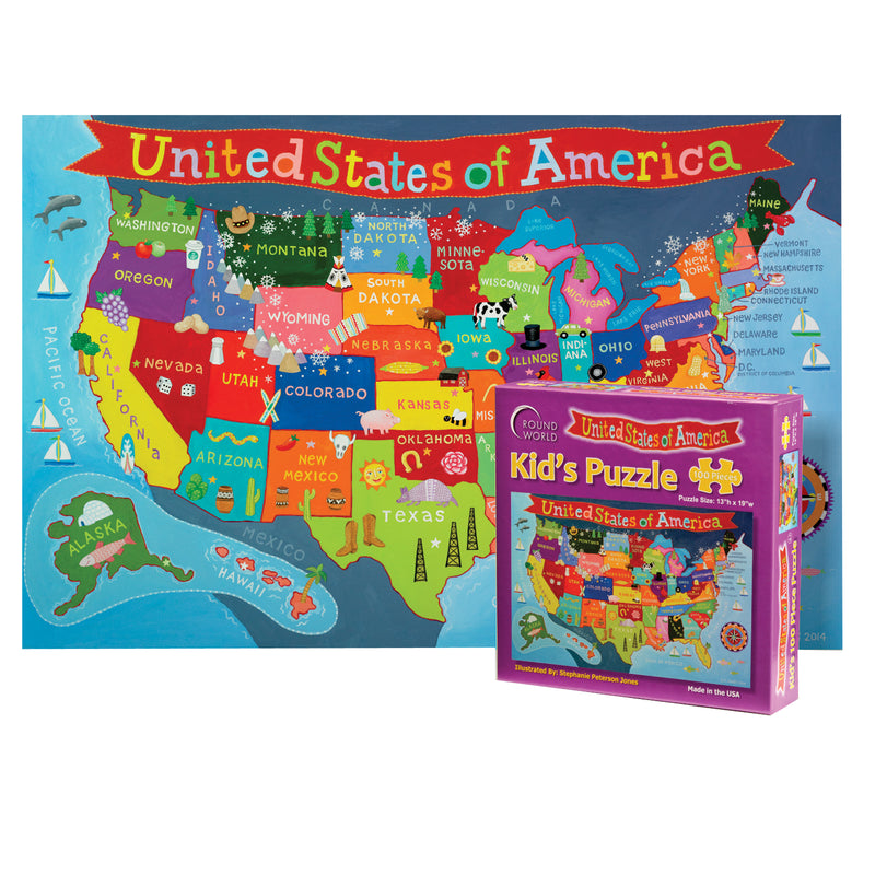 United States Jigsaw Puzzle For Kid