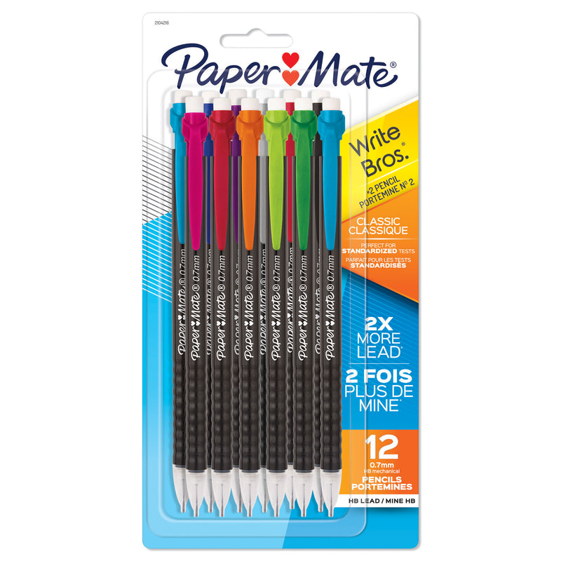 (6 Pk) Mechanical Pencil Asst 12ct 0.7mm