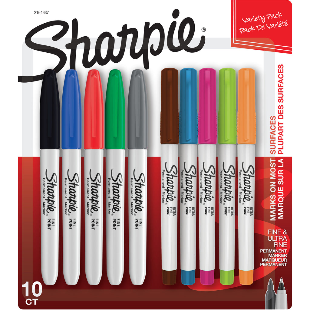 Sharpie Fine-ultra Fine Asst 10ct