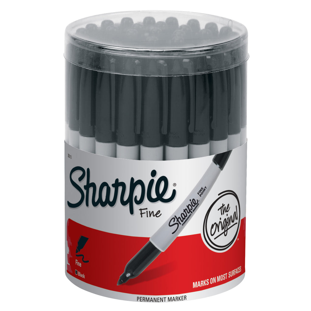 Sharpie Fine Black 36ct Canister