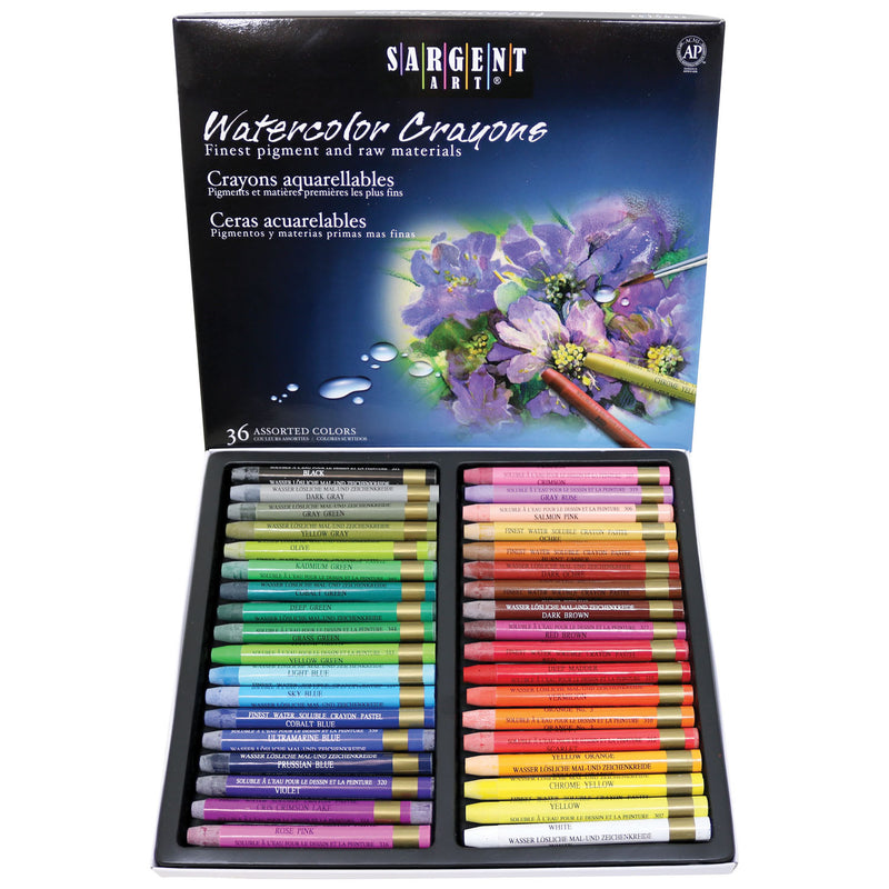 Watercolor Crayons 36 Colors