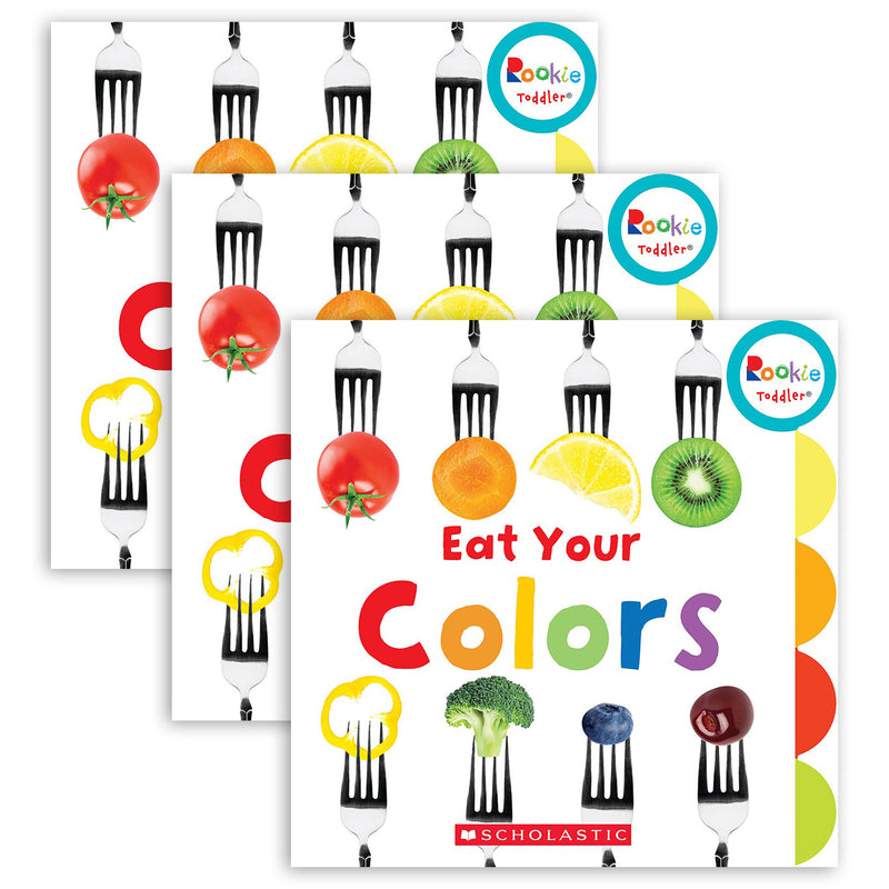 Rookie Toddler® Board Book, Eat Your Colors, Pack of 3