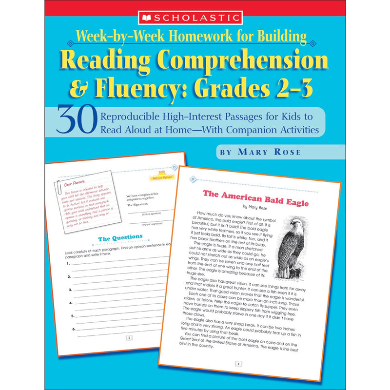 Week-by-week Homework Reading Comprehension & Fluency Gr 2-3