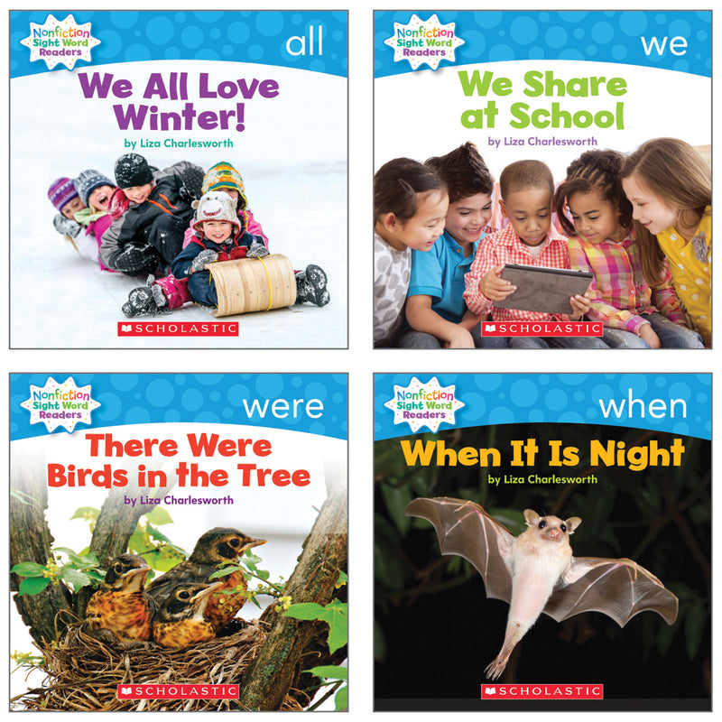 Nonfiction Sight Word Readers Lvl B Parent Pack