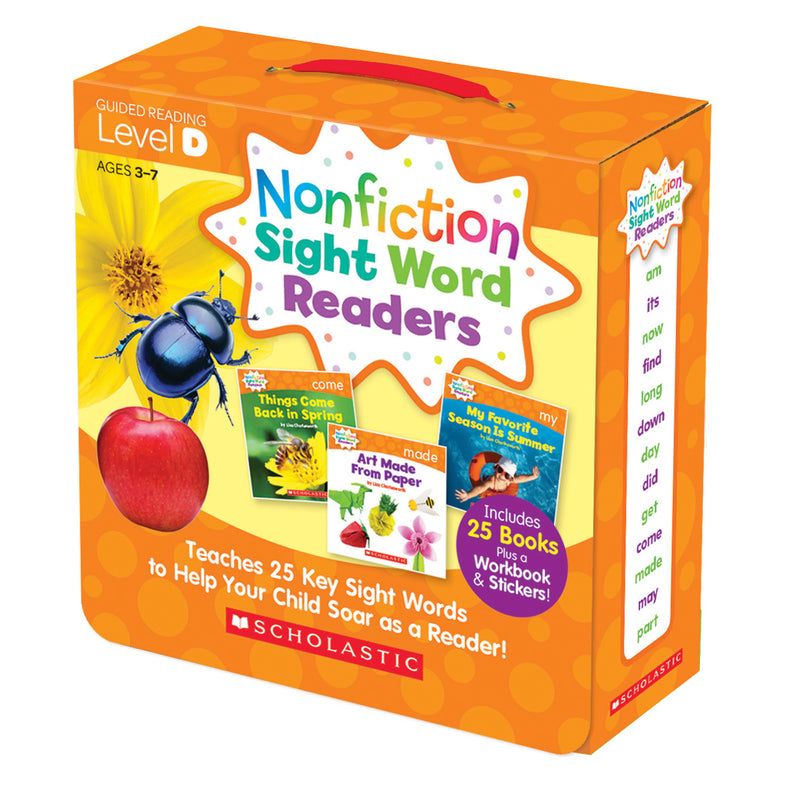 Nonfiction Sight Word Readers Lvl D Parent Pack