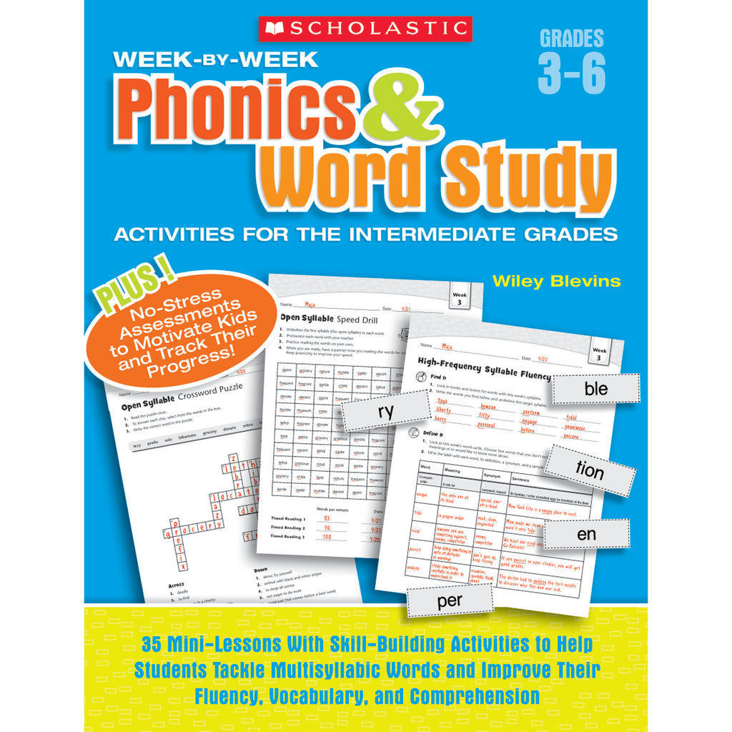 Week By Week Phonics & Word Study Activities For The Intermediate Gr