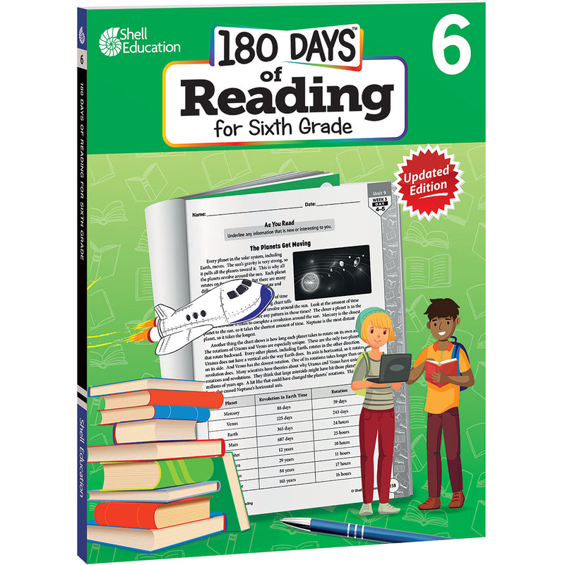 180 Days of Reading 2nd Edition, Grade 6