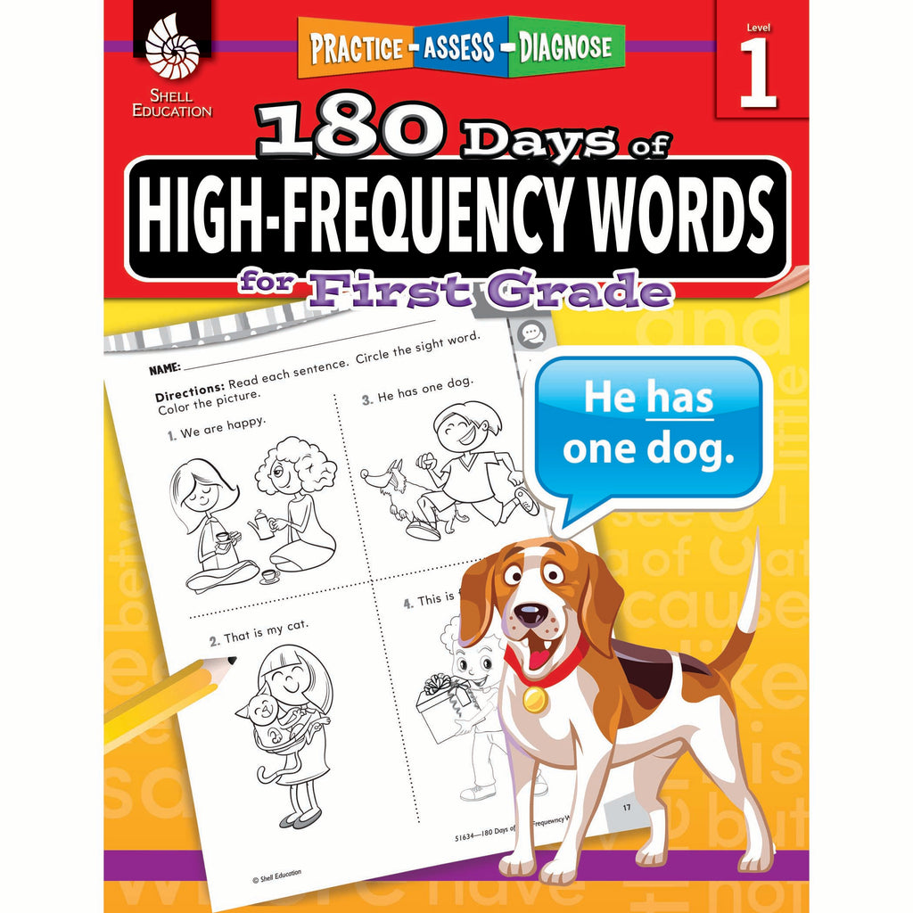 180 Day High Freq Words Gr1 Workbk