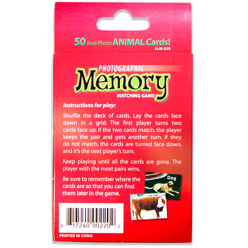Animals Photographic Memory Matching Game