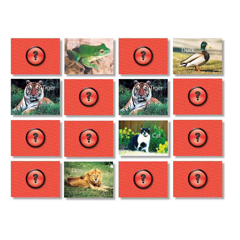 Animals Photographic Memory Matching Game