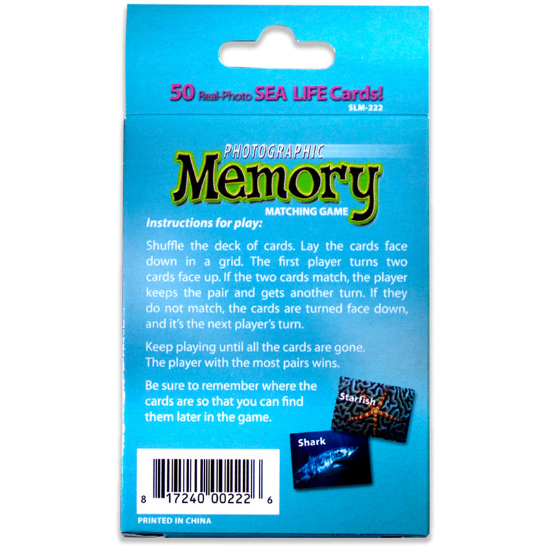 Sea Life Photographic Memory Matching Game