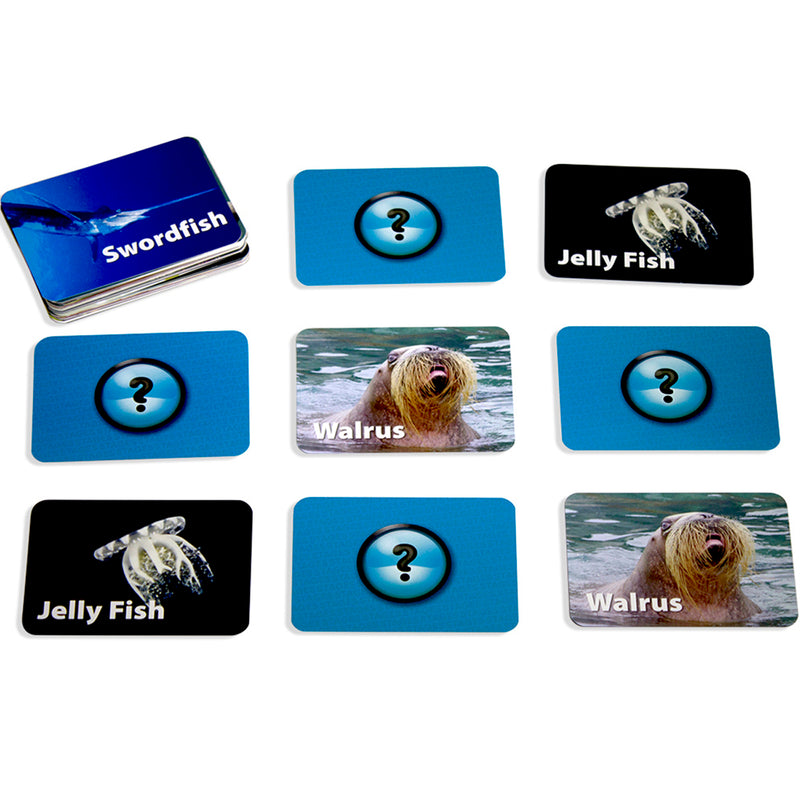 Sea Life Photographic Memory Matching Game