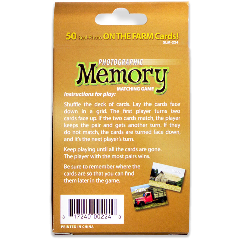On The Farm Photographic Memory Matching Game