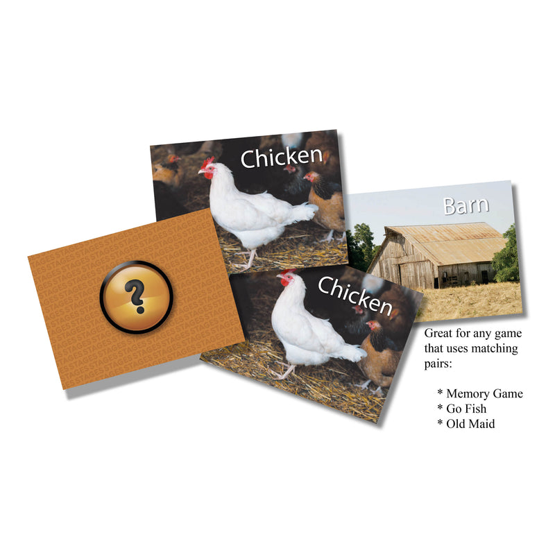 On The Farm Photographic Memory Matching Game