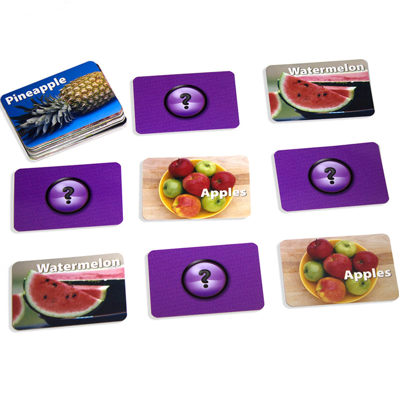Fruit & Vegetables Photographic Memory Matching Game