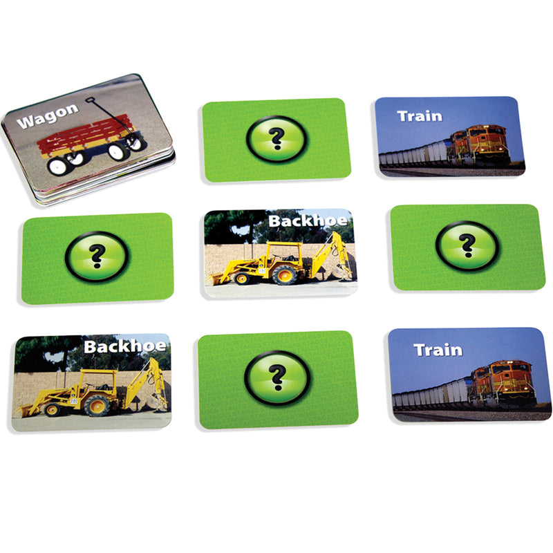 Vehicles Photographic Memory Matching Game