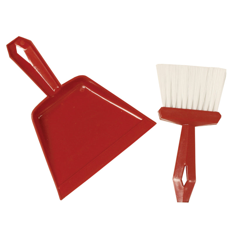 (6 St) Dust Pan & Whisk Broom Set Comes In Assorted Colors