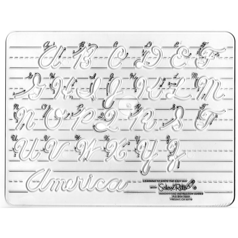 Template Cursive Uppercase Letters