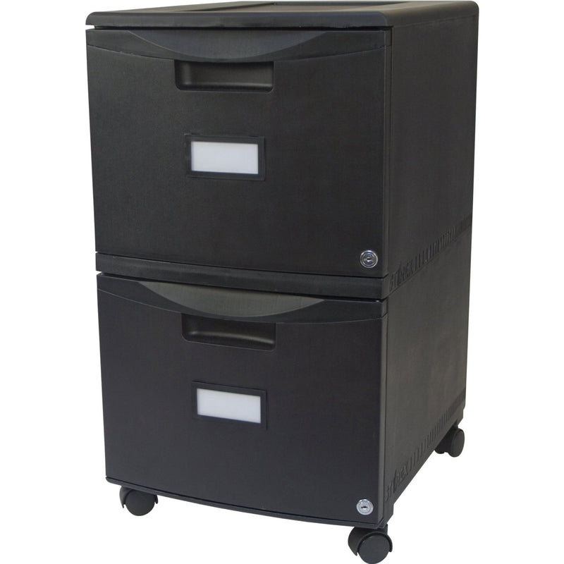 Storex 2drawer Mobile File Cabinet W Lock Legal Letter Black