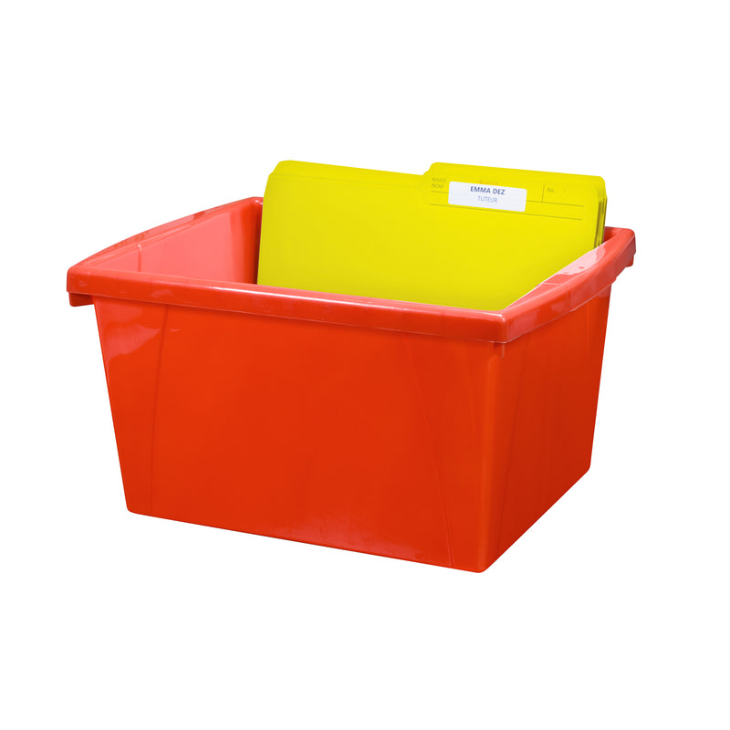 4 Gallon Storage Bin, Red